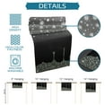 thumbnail image 7 of Table Runner Dresser Scarves 72 Inch Long, Shining Crystal Bling Diamond Linen Dining Table Runners Water Drop on Black Grey Tabletop Scarf for Wedding Holiday Party Kitchen, 7 of 7