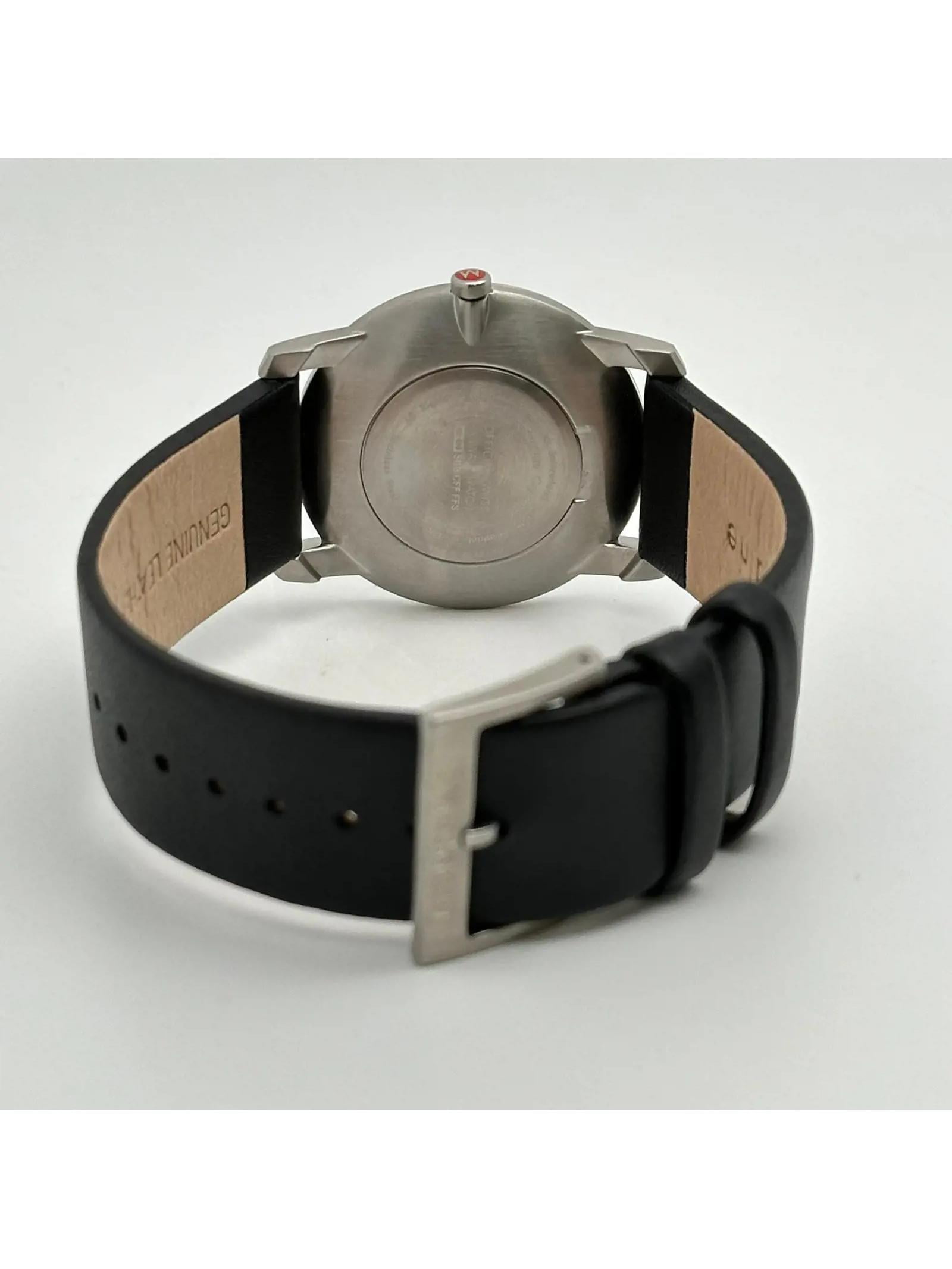 Mondaine Simply Elegant 36mm Steel Black Dial Ladies Watch A672 