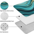 thumbnail image 5 of Teal Marble Gold Wave Pattern Bathroom Rugs Sets 3 Piece,Toilet Cover Set,Absorbent Non Slip Bathroom Mats Sets with U-Shaped Contour Rug Toilet Rug Set, 5 of 5