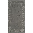 thumbnail image 2 of Safavieh Courtyard Jessica Paisley Indoor/Outdoor Area Rug, Anthracite/Light Gray, 2'7" x 5', 2 of 9