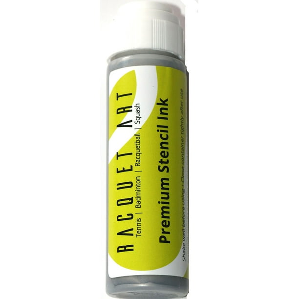 Tennis Stencil Ink by Racquet Art Silver Click for More Colors