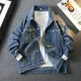 thumbnail image 3 of Abrigo vaquero para hombre, chaqueta vaquera para motocicleta, chaqueta vaquera para hombre, chaqueta de motociclista de manga ancha, abrigo de invierno de gran tamaño, precio económico, estilo corean, 3 of 5