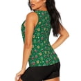 thumbnail image 3 of Lsque Milk Tea Printed Workout Tank Tops for Women, Athletic Sports Tank Tops, Compression Sleeveless Dry Fit Shirts,Sleeveless Yoga Shirt-XX-Large, 3 of 9