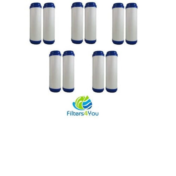 CFS 10 Pack 10-inch Granular Activated Carbon(GAC) Water Filter Cartridges
