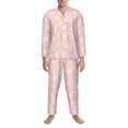 thumbnail image 3 of Balery Rabbit Sunflower Pijama para Hombre de Dos Piezas con Manga Larga, Conjunto de Dormir y Descanso Suave con Bolsillos-X-Large, 3 of 7