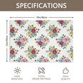 thumbnail image 3 of Placemat, Pioneer Flower Floral Print Pattern Place Mats Table Mat Set Of 2, PVC Washable Placemats for Party Kitchen Dining Decoration, 18x12 Inch, Fade Resistant, 3 of 6