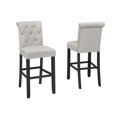 thumbnail image 1 of Tabouret de bar touffeté Soho 29 po , ensemble 2 pièces, Beige, 1 of 2