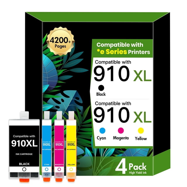 Cartuchos de tinta INFITONER 910XL negro y color, paquete combinado