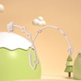 thumbnail image 3 of Silicone Pacifier Clip Pacifier Chain for High Chair Bags Shopping Apricot, 3 of 8