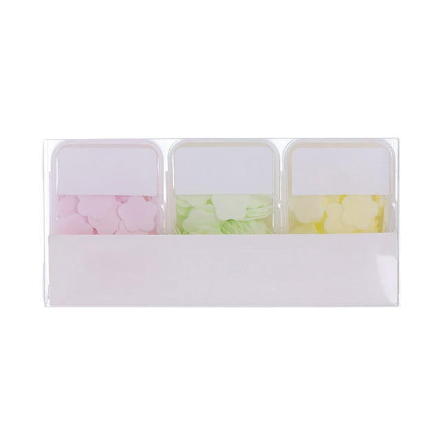 3 Boîtes de Feuilles de Savon Parfumées pour Voyage avec Dissolution Facile et Design Portable