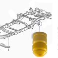 thumbnail image 2 of rear bump bump stops-2 * Trear axle bumpers-yellow, 2 of 5