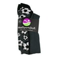 thumbnail image 2 of Crazy Soccer Socks with Soccer Balls over the calf (Graphite/Black, Large), 2 of 2