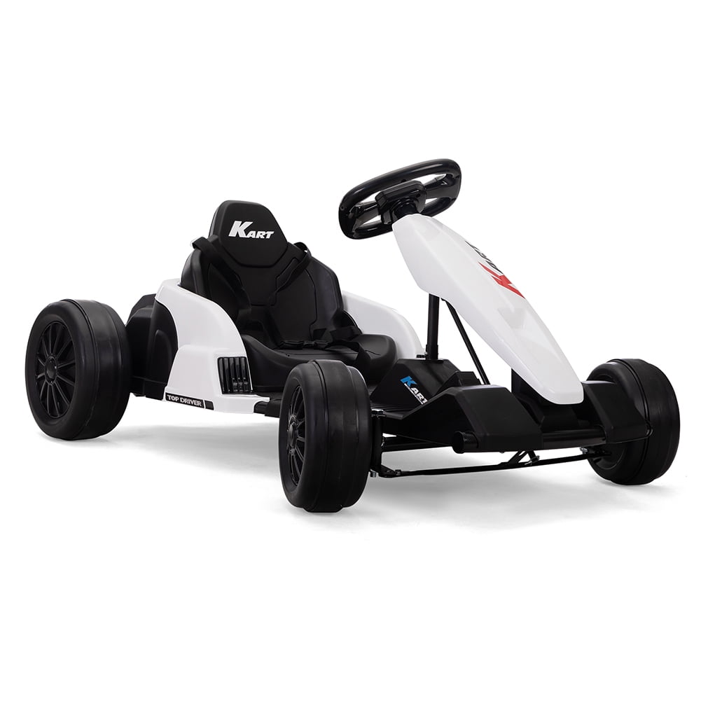Kadyn Kart Ride On, Outdoor Ride-on Toy for Kids Aged 4-16, Kids Racing Car with MP3, Black and White Kadyn Kart Ride On, Outdoor Ride-on Toy for Kids Aged 4-16, Kids Racing Car with MP3, Black and White