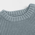 thumbnail image 6 of Kid Knit Sweater Crewneck Long Sleeve Pullover Sweater Girl Boy Fall Winter Warm Clothes Soild Color Warm Pullover 3Months-5Years, 6 of 9