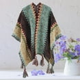 thumbnail image 5 of Women Shawl Knitted Wrap Poncho Warm Blanket for Office Outdoor Wedding, 5 of 15