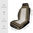 thumbnail image 2 of Black Gold Marble Car Seat Cover Set Auto Front Bucket Cushion Protect Accessories 2 Piece, 2 of 6