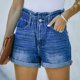 thumbnail image 2 of Pantalones cortos para mujer, cintura elástica, bolsillos con botones, bordes enrollados, pantalones cortos informales simples de verano, 2 of 8
