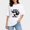 #5_White, variant on Women Angry Boxing Koala Lightning Oversized T-Shirt, Tough Fighter Koala Cartoon Graphic Tee