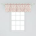 thumbnail image 2 of Ambesonne Tea Party Window Valance, Teapots Polka Dots, 54" X 18", Dark Coral Green, 2 of 3