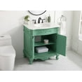 thumbnail image 2 of Elegant Decor Danville 32" Solid Wood Single Bathroom Vanity in Vintage Mint, 2 of 6