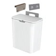 thumbnail image 4 of Seau à Compost Intérieur Montable Compact Portable pour Bureau Armoire Cuisine Blanc 9 L, 4 of 8