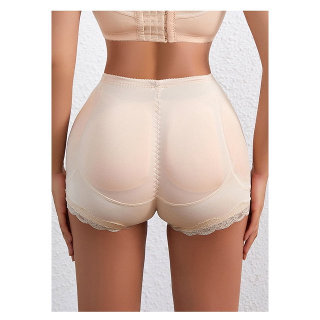 Boxers de cintura media con trasero falso para mujer, ropa interior de realce de cadera regordeta con almohadilla, pantalones de realce de cadera falsos de polipropileno Peach Hip