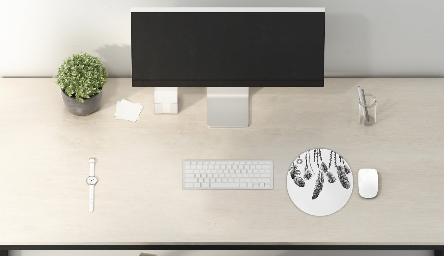 Ambesonne Tribal Computer Mouse Pad, Ethnic Native American Bohemian Style Geometric Funky Forms Pattern, Rectangle Non-Slip Rubber Mousepad X-Large, : Ambesonne Antlers Mouse Pad, Tribal Deer Head Shadow