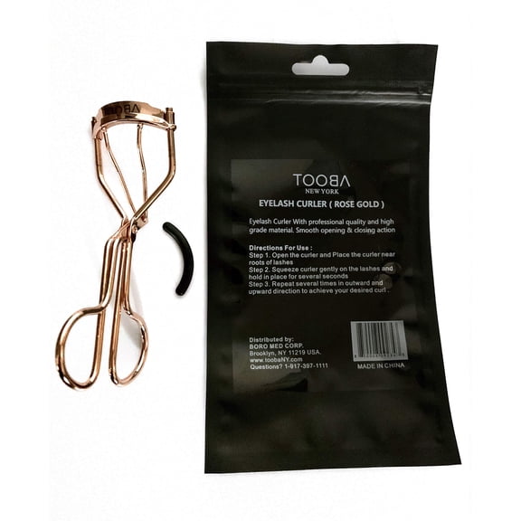 TOOBA Beauty Eyelash Curler - No Pinching lash Curler - Rose gold Eyelashes Curler - Get Gorgeous Eye Lashes Today