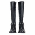thumbnail image 3 of Baretraps Ladies Tall Riding Boot Size 7, Zipper Faux Leather, Black New without Box, 3 of 8