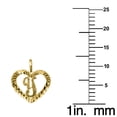 thumbnail image 2 of Precious Stars 14K Yellow Gold Diamond-cut Heart-shaped Initial Letter 'Y' Pendant - No Chain, Pendant Only, 2 of 3