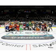 NHL Mascots Unsigned Group On-Ice Photograph