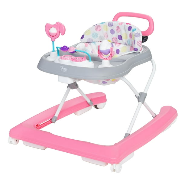 Smart Steps® Trend Plus Caminador 2 en 1 con juguetes de lujo, órbitas rosa