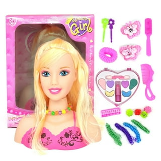 Makeup doll head best sale toy