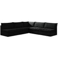 thumbnail image 1 of Meridian Furniture Jacob Black Velvet Modular Sectional, 1 of 10