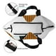 thumbnail image 4 of Balery Black And Orange Houndstooth Bolsa Tote Estilo Estético con Cremalleras, Bolsa de Hombro, Bolsa de Compras Grande y Plegable, 4 of 8