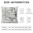 thumbnail image 6 of Jiayy 2pcs Minimalist Abstract Line Art,Woman Painting Minimalist Art,Decorative Pillow Case for Sofa Bedroom Home Decor Throw Pillow Cover, 6 of 6