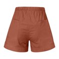 thumbnail image 6 of Ahdbta Womens Plus Size Shorts Comfy Summer Drawstring High Waist Cotton Linen Beach Lounge Shorts for Women Trendy, 6 of 6