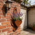 thumbnail image 5 of Metal Hanging Flower Pot for Outdoor Garden Wall, Heart Shaped Planter with Iron Bracket for Patio Balcony Yard Decor, 5 of 7