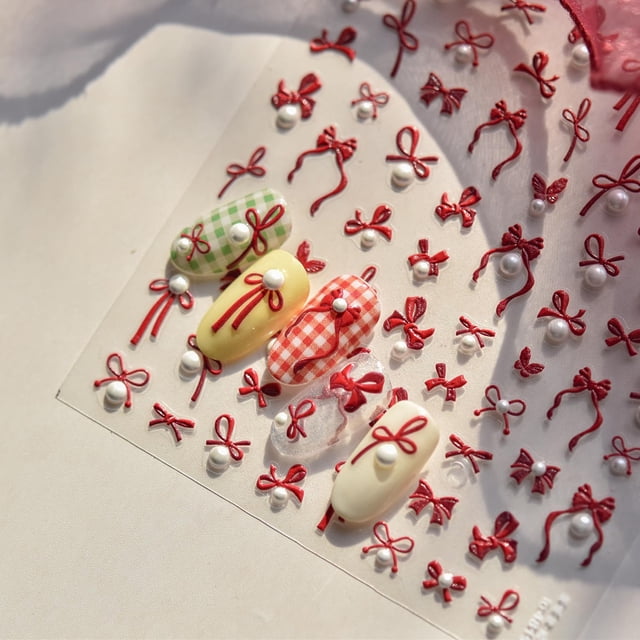 Pegatinas autoadhesivas ZASKHLD 5D para decoración de uñas, diseño de San Valentín