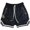 Black, variant on Mesh Athletic Shorts For Men, Lightweight Color Blocks Outdoor Bottom, Soft Beathable Jogging Sweat Shorts With Zipper Pockets Print Drawstring Waist Shorts