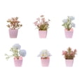 thumbnail image 3 of 6 piezas de flores artificiales en maceta, decoración rústica, arreglo floral, flores artificiales en Estilo A, 3 of 9