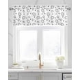 thumbnail image 2 of Cute Pumpkins Thanksgiving Kitchen Valances for Windows Farmhouse Linen Window Valance Curtain for Living Room Window Treatment Fall Leaves Pastoral Farm Valance Rod Pocket Topper Drape, 42 x 12 Inch, 2 of 6
