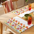 thumbnail image 4 of Spring Sunflower Placemats Set of 6, Colorful Flower Non-Slip Place Mats Washable Table Mats for Kitchen Dining Table Decorations Indoor/Outdoor, 4 of 9