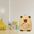thumbnail image 6 of yuksok Capybara Plush Backpack Lightweight Travel Backpack Rucksack Daypack Cute School Khaki, 6 of 9