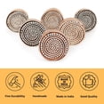 thumbnail image 2 of Hashcart  Wooden Kitchen Cabinet Knobs - Drawer Pulls and Knobs - Drawer Pulls and Knobs | Round Spiral Design Hand Carved Knobs for Kitchen Cabinet | Dresser Drawer  | Set of 6 |, 2 of 8