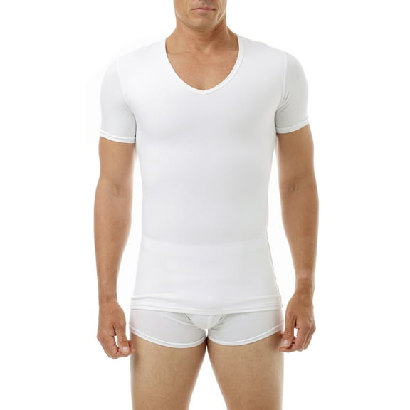 Underworks Mens Cotton Concealer V-neck Compression T-shirt
