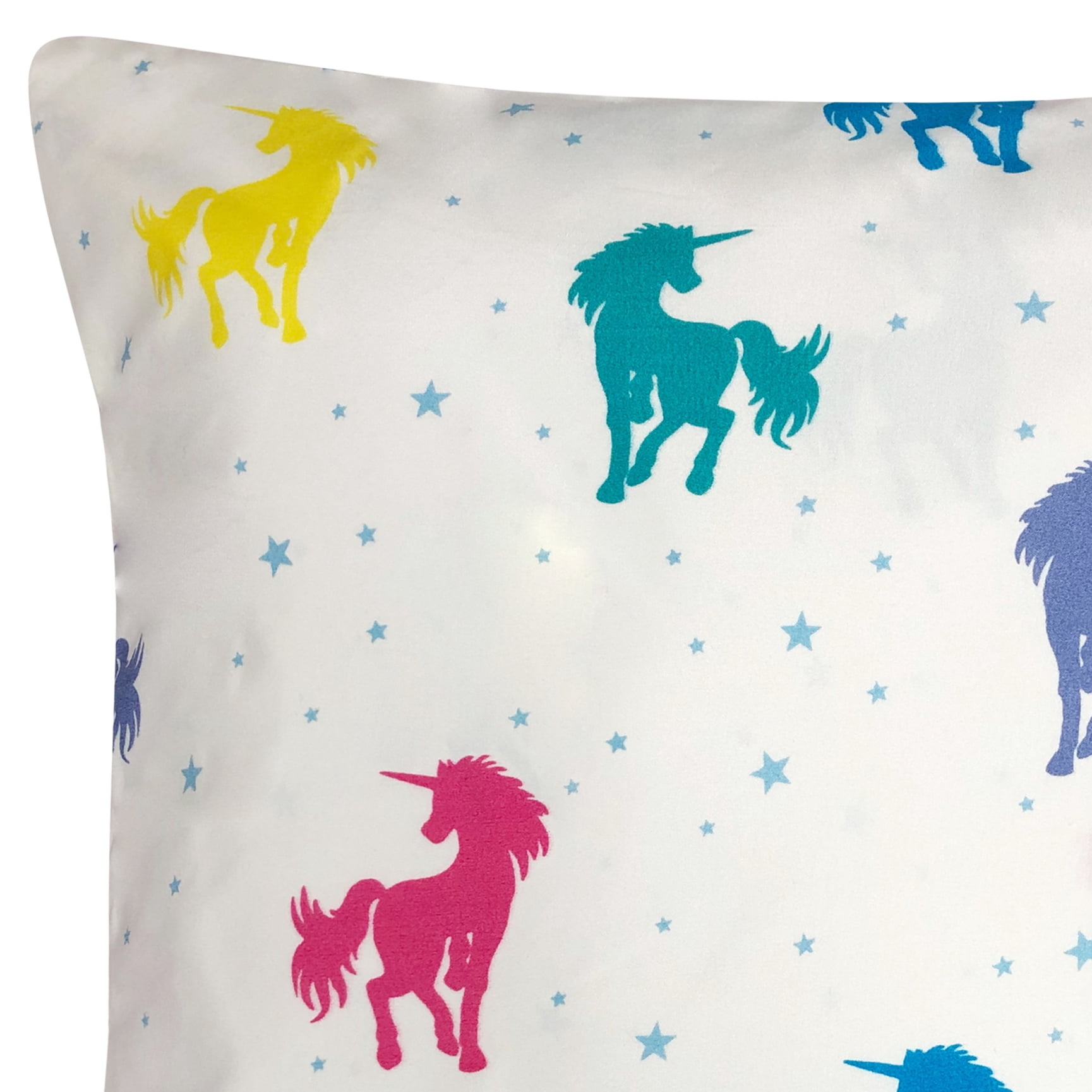 Rainbow Unicorn Decorative Pillow 18x18