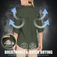 thumbnail image 3 of FEN AI Long Sleeve Casual Shirts for Women Button Down Quick Dry Hiking Fishing Gardening Shirt UPF 50+ UV Sun Protection Summer Fall Tops, 3 of 8