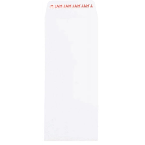 JAM Paper #14 Policy Open End Catalog Commercial Envelopes with Peel and Seal Closure - 5 x 11 1/2 - White - 25/Pack
