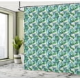thumbnail image 4 of Ambesonne Hummingbird Shower Curtain, Botanical Leaves Birds, 69"Wx75"L, Green Multicolor, 4 of 4
